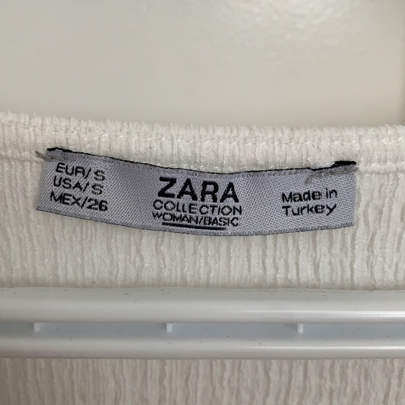 White Textured Zara Top - Picture 4 of 4